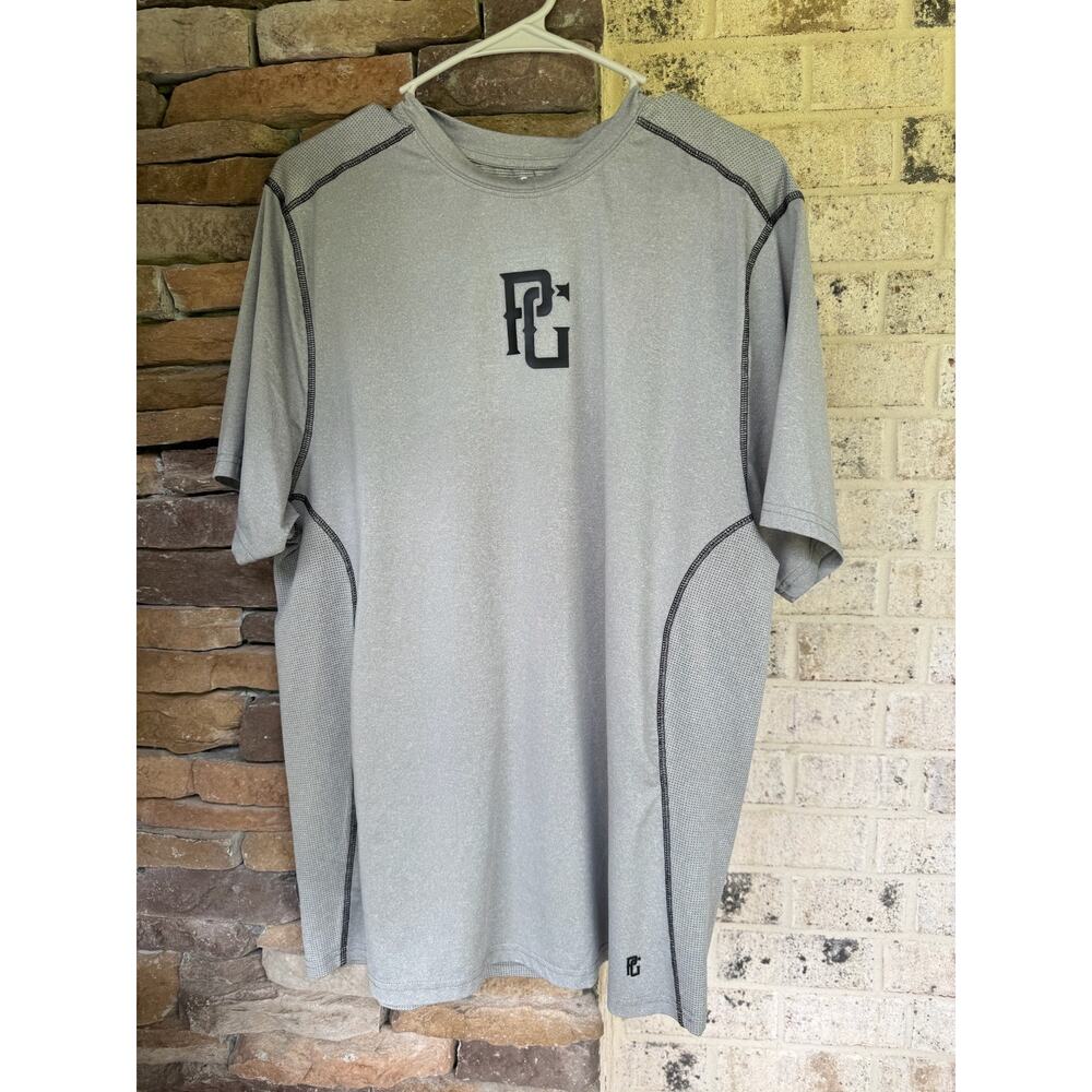 Perfect Game Athletic Tshirt-Gray-Size Large